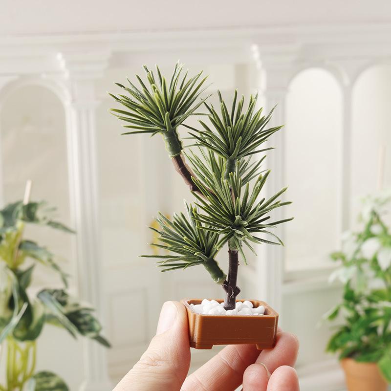 Bonsai Garden Tree - قطعة واحدة، نموذج شجرة صنوبر خضراء