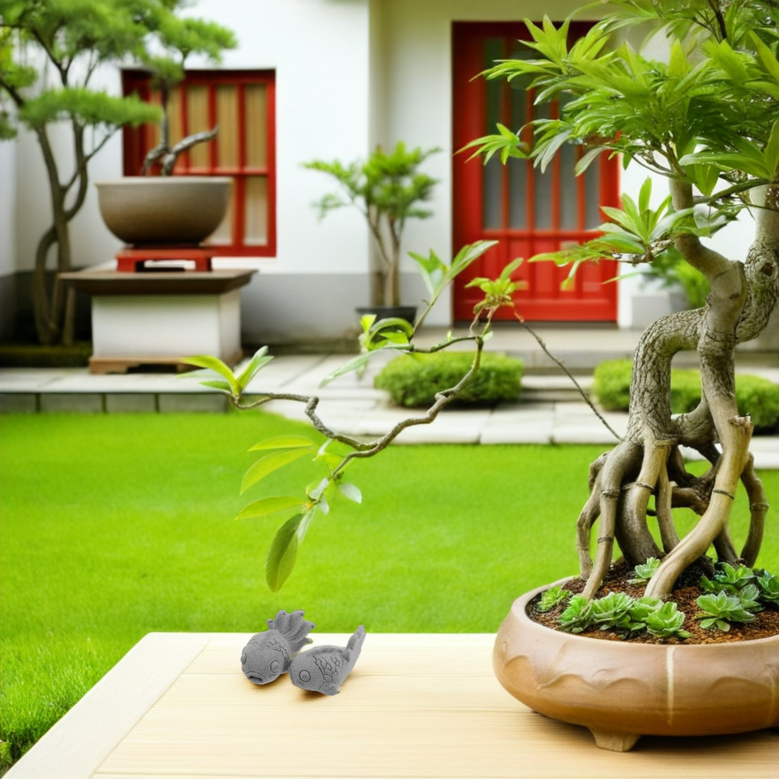 تماثيل سمك الكوي للحدائق (قطعت - مراجعة Bonsai Koi Garden وسعره